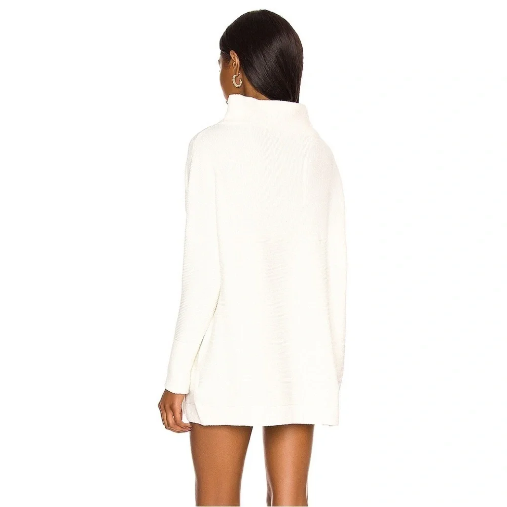 FREE PEOPLE Ottoman Slouchy Sweater Tunic In Ecru